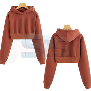 Sudaderas con capucha de alta calidad para mujer, Sudadera con capucha de algodón con estilo Hip Hop, estilo Y2K, venta al por mayor, hecho en Pakistán - Product Image 4