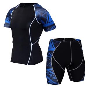Camiseta y Pantalones Cortos de Rashguard para MMA y Muay Thai, Estampado por Sublimación, Transpirable, Elástico, Compresión, Spandex/Nailon, Fitness, Gimnasio - Product Image 6