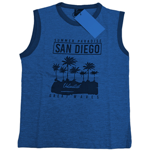 Custom Logo Printing OEM Plus Size Breathable Bodybuilding Fitness Sports Muscle Vest Tank Top <b>Sleeveless</b> Cotton Men - Product Image 6