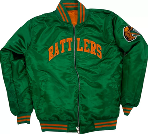 Florida A & M University Famu Varsity Jacket Hombres Mujeres Vintage Lana Seda Bordado Lettermen Chaqueta Botón Decoración Invierno - Product Image 3