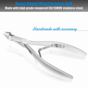 El mejor cortador de cutículas de uñas, pinza de uñas de punta fina afilada, recortador de cutículas de doble resorte, recortador de cutículas de diseño personalizado superior - Product Image 5