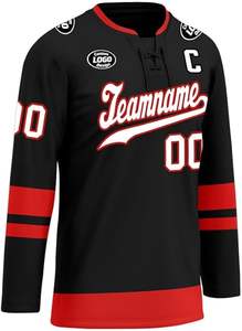 Fabricant OEM, maillot de hockey haute performance, tissu léger et durable, maillot de hockey sur glace personnalisé pour les jeunes et les adultes - Product Image 3