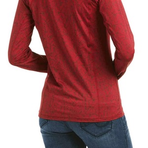 Wholesale Customizable Printed Knitted <b>Long</b> <b>Sleeved</b> <b>Base</b> <b>Layer</b> Women Equestrian Horse Riding Competition Shirts Quick Dry - Product Image 6