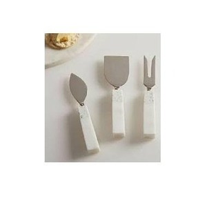 Ensemble de serveur de fromage en acier inoxydable poignée en résine parties vaisselle de Table couteaux à fromage boucle solide ensemble de couteaux à beurre poignée fromage - Product Image 2