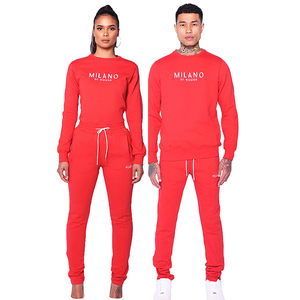 Survêtements de jogging pour hommes à col rond personnalisés avec logo, vente en gros, taille plus, ensemble pour femmes, costumes de créateur, survêtements ajustés, vente chaude - Product Image 1