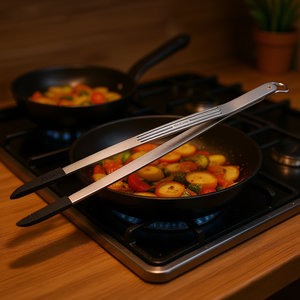 Pince de cuisine en acier inoxydable de 33,5 cm, ustensile 04GD048 - Product Image 3