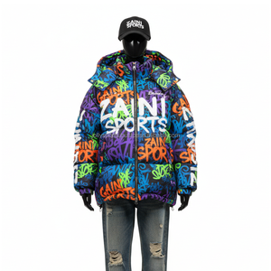 Chaqueta acolchada para mujer 300 GSM carcasa de poliéster forro interior suave estampado Transferencia de Calor logotipo personalizado ropa de invierno chaqueta para mujer - Product Image 6