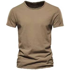 Nouvelle Arrivée 2026 – T-shirt Uni à Manches Courtes Col Rond en Coton Lourd 305 GSM pour Homme – Faible MOQ, Meilleur Prix - Product Image 3
