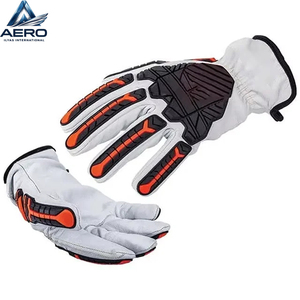 Guantes de Impacto Personalizados de Cuero Sintético de Alta Calidad, Protección para las Manos con Inyección de TPR, Antiestáticos, Resistentes a Impactos y Perforaciones - Product Image 2