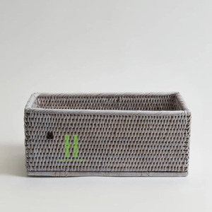 Handwoven Rattan Basket,Large Wicker Basket,Portable Rattan <b>Storage</b> Basket Home <b>Bathroom</b> Living Room <b>Storage</b> Made In Vietnam - Product Image 3