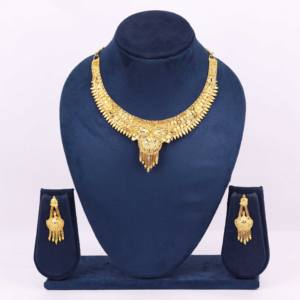 Collares de formación chapados en oro, temporada de bodas, joyería tradicional, regalo para mujer, cobre y latón, chapado en oro laminado - Product Image 1