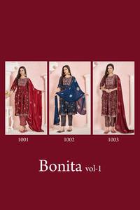 Calidad de exportación india, alta demanda, pantalón Kurti de seda viscosa premium y Dupatta con trabajo de bordado pesado, exportador mundial - Product Image 2