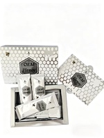 Nouveautés en gros VVIP – Coffrets cadeaux de miel ODM Power Platinum, comprenant 12 sachets de miel aux herbes de luxe
