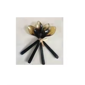 Cuillère en corne de buffle hautement polie et attrayante de Heaven Craft Export pour les couverts de mariage pour thé/café - Product Image 2