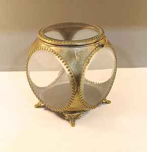 Customized Size Brass Border Glass Storage Box for Jewelry Ring and Earring <b>Keepsakes</b> Organized <b>Wedding</b> Decoration and Gifts - Product Image 4