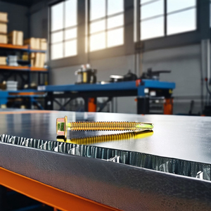 Tornillo Autorroscante de Cabeza Hexagonal con Arandela PDC de Acero al Carbono Clase 8, Acabado Zincado Galvanizado, Rosca Estándar en Pulgadas, Personalizable - Product Image 1