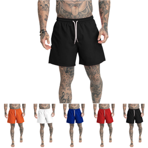 คุณภาพดีฤดูร้อนแฟชั่นที่กําหนดเองตาข่ายกางเกงขาสั้นผ้ากีฬากางเกงลําลองชายหนุ่มกางเกงหลวมตรง - Product Image 4