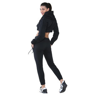 Conjunto Deportivo de 2 Piezas para Mujer, con Capucha, Casual, Estampado, Transpirable, Elegante, Sólido, Cómodo, para Invierno - Product Image 6