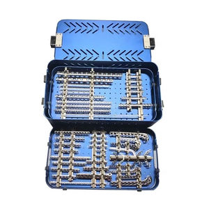 Kit de Implantes Ortopédicos Veterinarios Aprobado con Manual Completo, Juego de Placas de Bloqueo para Cirugía Veterinaria, Estuche de Aluminio de Surgiright - Product Image 1