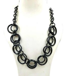 Collier de style ethnique bijoux bohèmes avec cordon en cuir réglable collier en corne de buffle naturel pour femmes cadeaux - Product Image 1