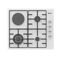 Cuisinière à gaz 4 feux en acier inoxydable pour usage domestique, système de sécurité de coupure automatique du gaz, triple brûleur, pour maison intelligente, hôtel et usage domestique
