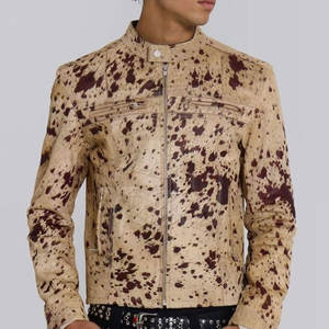 Nuevo diseño de pelo en chaqueta de cuero de alta calidad personalizado precio al por mayor de pelo en chaqueta de cuero - Product Image 2