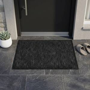 Tapis de porte rectangulaire gris moderne en polypropylène, antidérapant, lavable, séchage rapide, 40x60 cm, tissé pour l'entrée de la maison - Product Image 2