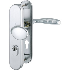 Juego de Manijas para Puerta de Aluminio HOPPE New York 76G 72 mm 36-46 mm Acabado F1 - Product Image 1