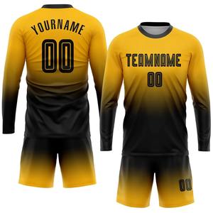 Último diseño nuevo estilo uniforme de fútbol de calidad Premium Color sólido ligero 100% poliéster personalizable secado rápido transpirable - Product Image 1