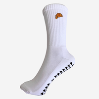 Chaussettes de yoga et de pilates antidérapantes Logo Heart Grip pour femmes, en coton et fibre de bambou, écologiques, blanches, multicolores, ajustables, fabriquées en usine