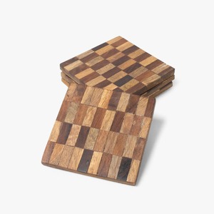 Juego de Posavasos Redondos de Madera Maciza de Lujo, Acabado Pulido Artesanal, Portavasos, Mejor Colección de Exportación India, para Comedor y Regalos - Product Image 4