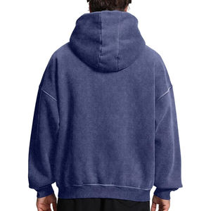 เสื้อฮู้ดผ้าฝ้ายเทอร์รี่มีซิปเสื้อสเวตเชิ้ตโอเวอร์ไซส์ผ้าฝ้าย100% 2ชิ้นสำหรับฤดูหนาว - Product Image 4