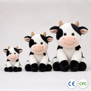 Adorable Vache en Peluche Douce, Poupée Rembourrée en Mousse à Mémoire <span class=keywords><strong>de</strong></span> <span class=keywords><strong>Forme</strong></span> pour Cadeau d'Anniversaire Enfant - Product Image 6