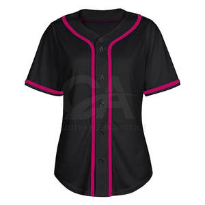 Jersey de softball de mujer con nombre de equipo personalizado, jersey de softball de alta calidad hecho en fábrica para mujer - Product Image 1
