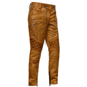 กางเกงหนังผู้ชายคุณภาพสูงขายส่ง รับทำโลโก้ ระบายอากาศได้ดี แห้งเร็ว น้ำหนักเบา ดีไซน์ลำลอง ทรงตรง เป็นมิตรกับสิ่งแวดล้อม - Product Image 2