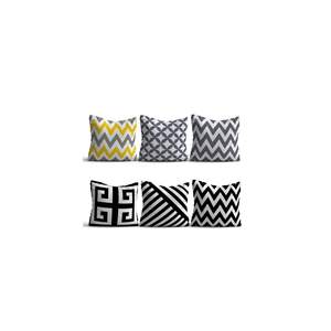 Juego de fundas de cojín a rayas geométricas con estampado Digital 3D de lujo para la vida, 6 piezas, 43x43 cm - Product Image 2