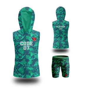 Logotipo personalizado transpirable bandera americana conjuntos de camisetas de fútbol 7V7 7on7 de talla grande diseño personalizado ropa de fútbol para niños - Product Image 1