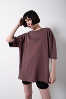 T-shirt Oversize Décontracté en Coton 100% pour Femme, Impression Avant et Arrière, Qualité Supérieure, Personnalisable, Style Hip Hop, Vente en Gros