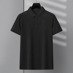 Luxe été 3D imprimé pour polos pour hommes surdimensionné à manches courtes vêtements décontractés 100% coton motif solide - Product Image 1