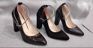 WOMEN'S <b>SHOES</b> HIGH <b>HEEL</b> SANDALS WITH ANKLE STRAP 36-40 MADE IN TURKIYE - Product Image 3