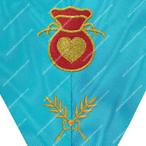 Masonic Regalia Collar de Oficial Collar hospitalario de Rito Francés Accesorio de ropa Premium - Product Image 2