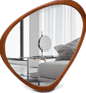 Fabriqué à la main en bois résine cadre mural miroir dernier bureau à domicile couloir salles d'exposition Restaurant entreprise toilettage utilisation décorative - Product Image 3