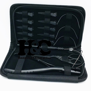 Kit d'outils d'extension de cheveux de vente chaude Kit d'outils d'extension de cheveux Top tendance Logo pince pince durable aiguille ciseaux boucle vison - Product Image 3