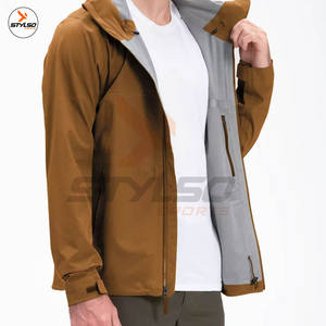 Personalizar estilo y diseño Streetwear poliéster Softshell impermeable deportes al aire libre correr rompevientos chaqueta de lluvia para hombres - Product Image 5