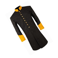 Manteau long réversible en duvet épais pour anciens commandants de la franc-maçonnerie et des Templiers, double face, automne/hiver