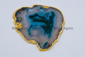 Sous-verre en agate polie sculptée de qualité supérieure Style de pierres précieuses naturelles de luxe pour la guérison de la maison et du jardin et les cadeaux - Product Image 6