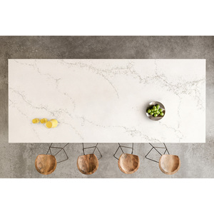 Custom Kitchen and Bathroom Vanity Tops Calacatta Quartz Natural Stone Countertops Carrara Calacata Hotel Project Prefab Cut - Product Image 1