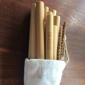 ชุดหลอดดูดน้ำทำจากไม้ไผ่ธรรมชาติแบบนำกลับมาใช้ใหม่โลโก้ตามสั่งจาก Eco2go เวียดนาม - Product Image 3