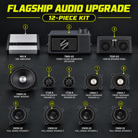 iCAR V23 Audio Upgrade Kit 12 Buah Set Sistem Stereo Mobil Speaker Amplifier untuk Interior Kendaraan
