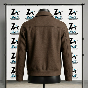 Veste en laine polaire personnalisée style streetwear automne-hiver, col rabattu, cardigan en laine tricotée, pull ample pour femme, veste en laine - Product Image 2